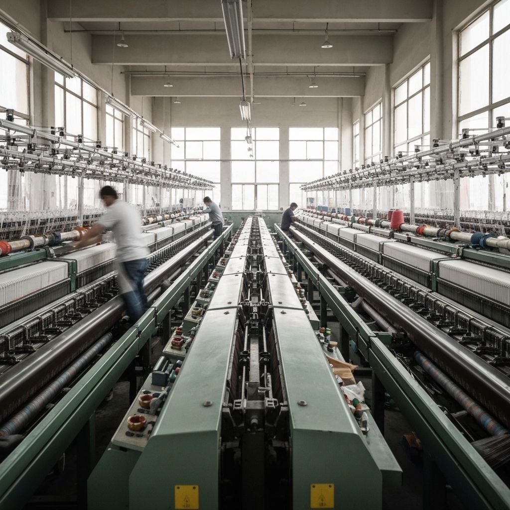 Textile manufacturing machinery